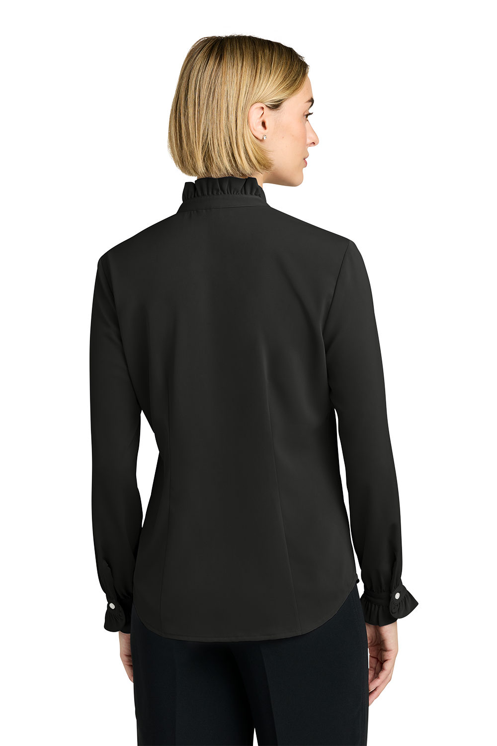 Brooks Brothers® Women’s Long Sleeve Ruffle Collar Blouse - BB18011