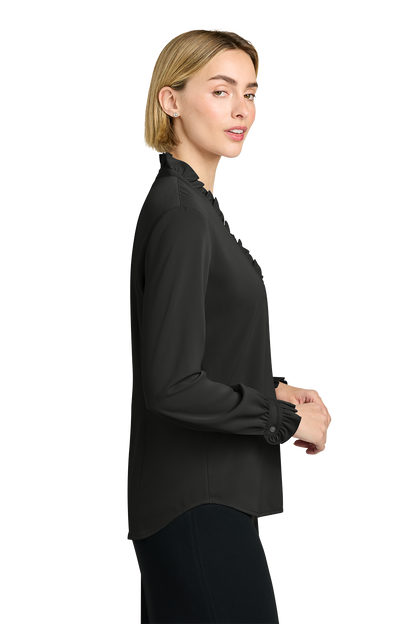 Brooks Brothers® Women’s Long Sleeve Ruffle Collar Blouse - BB18011