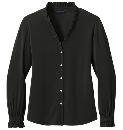 Brooks Brothers® Women’s Long Sleeve Ruffle Collar Blouse - BB18011