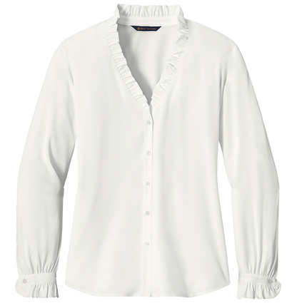 Brooks Brothers® Women’s Long Sleeve Ruffle Collar Blouse - BB18011