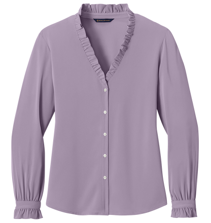 Brooks Brothers® Women’s Long Sleeve Ruffle Collar Blouse - BB18011