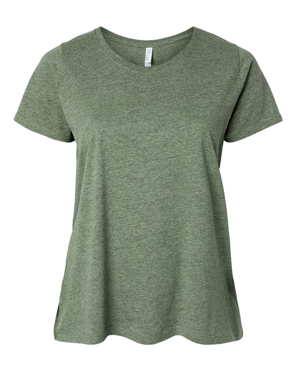 LAT - Women's Curvy Collection Fine Jersey Tee - 3816