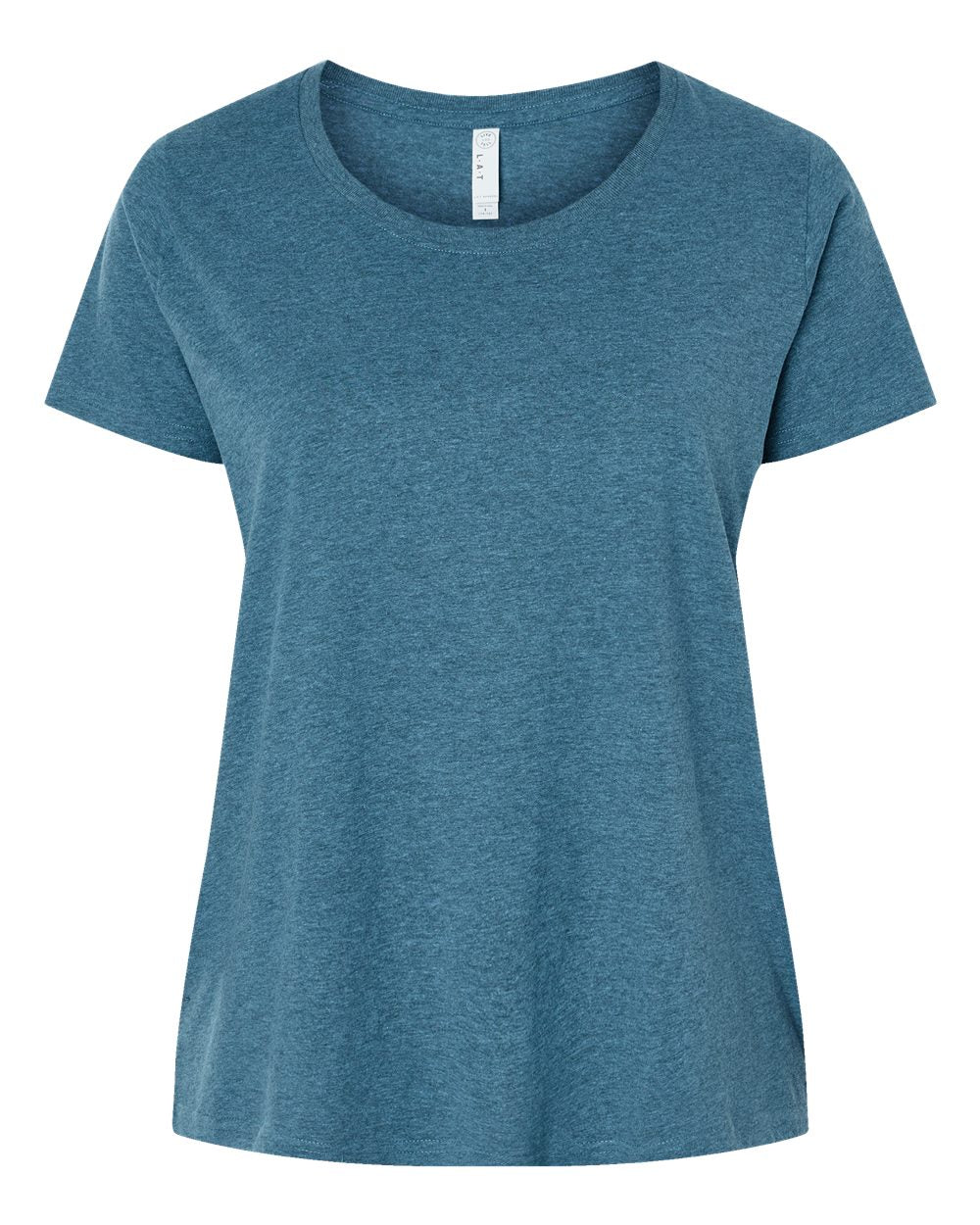 LAT - Women's Curvy Collection Fine Jersey Tee - 3816