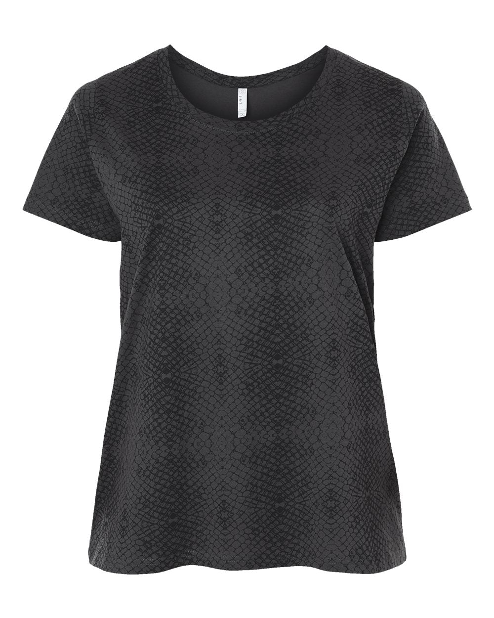 LAT - Women's Curvy Collection Fine Jersey Tee - 3816