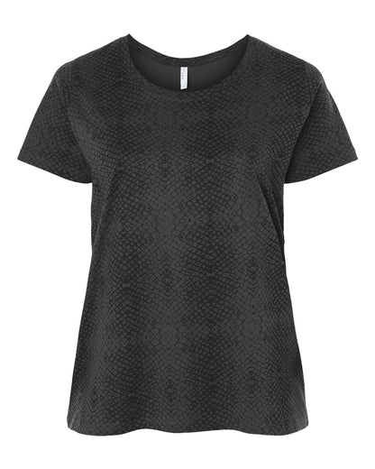 LAT - Women's Curvy Collection Fine Jersey Tee - 3816