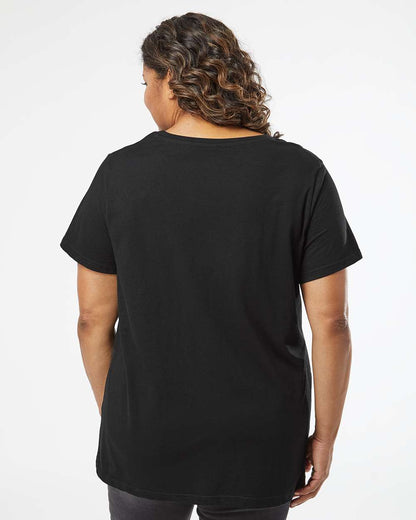 LAT - Women's Curvy Collection Fine Jersey Tee - 3816