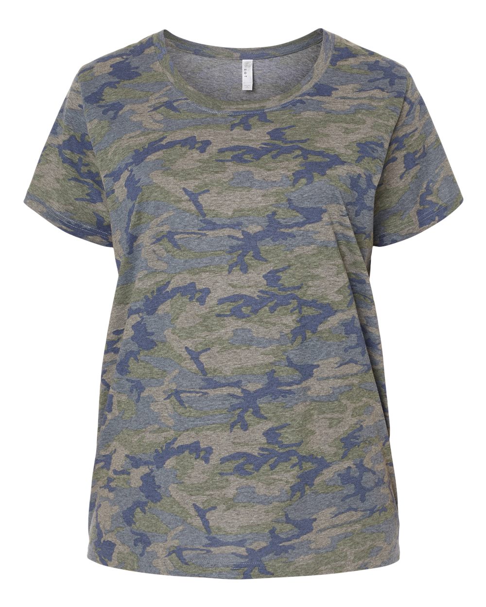 LAT - Women's Curvy Collection Fine Jersey Tee - 3816