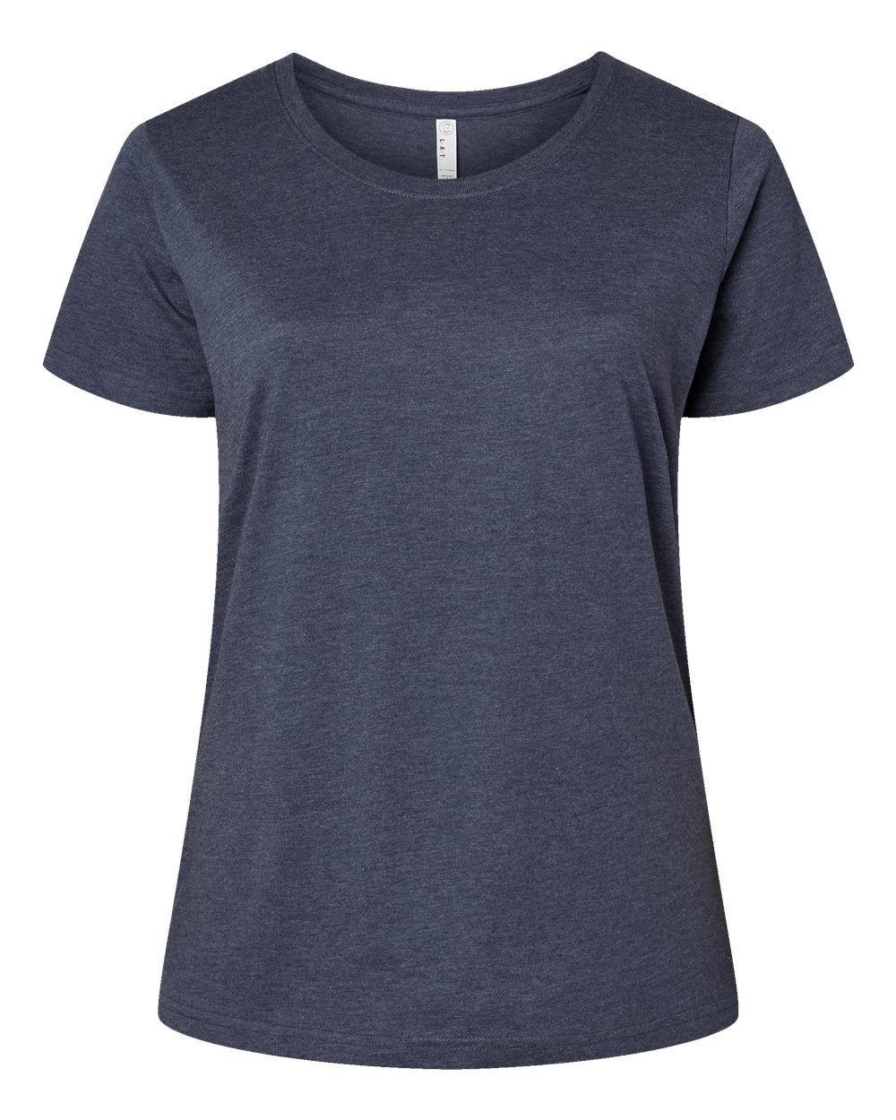 LAT - Women's Curvy Collection Fine Jersey Tee - 3816