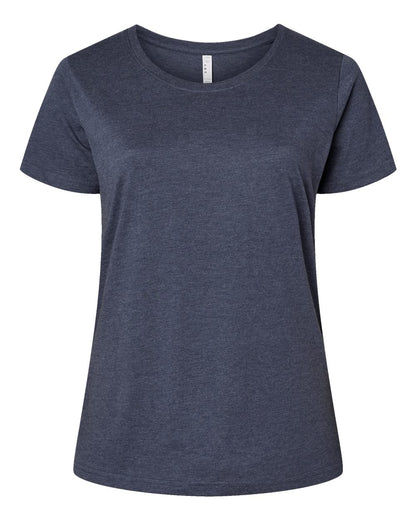 LAT - Women's Curvy Collection Fine Jersey Tee - 3816