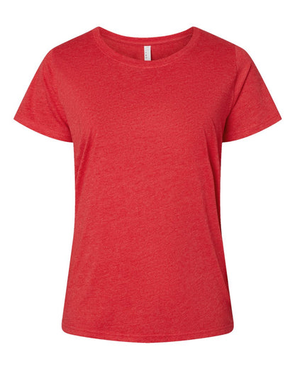 LAT - Women's Curvy Collection Fine Jersey Tee - 3816