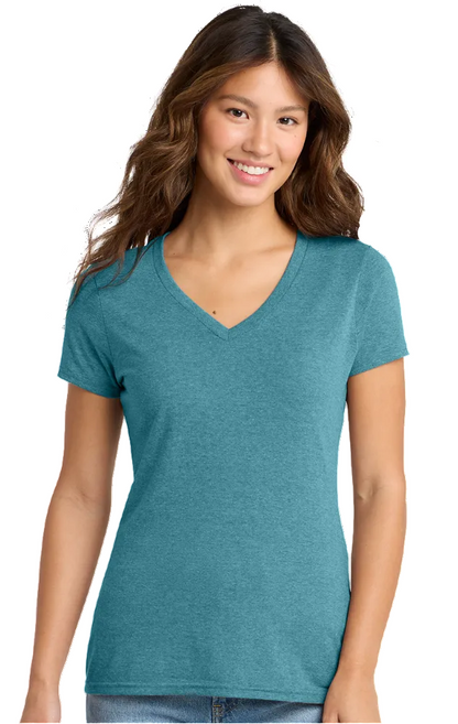 Port & Co™ Women's Tri-Blend V-Neck Tee- LPC330V
