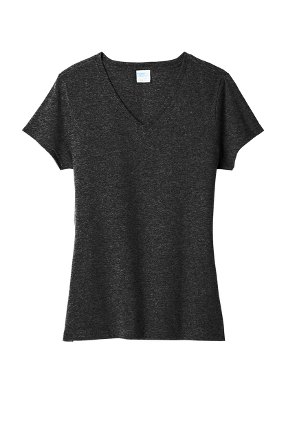 Port & Co™ Women's Tri-Blend V-Neck Tee- LPC330V