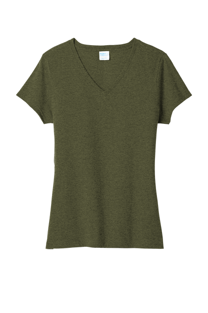 Port & Co™ Women's Tri-Blend V-Neck Tee- LPC330V