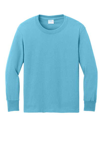 Port & Co™ Youth Long Sleeve Core Cotton Tee - PC54YLS