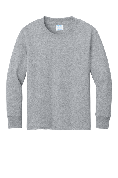 Port & Co™ Youth Long Sleeve Core Cotton Tee - PC54YLS