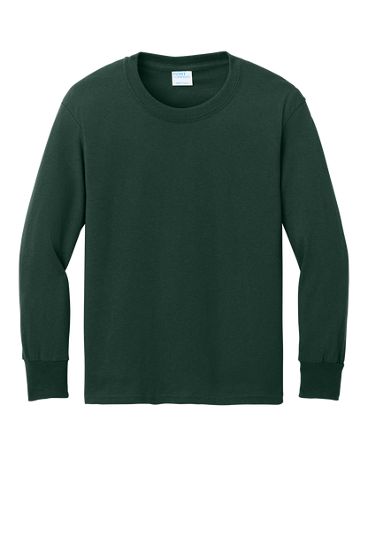 Port & Co™ Youth Long Sleeve Core Cotton Tee - PC54YLS