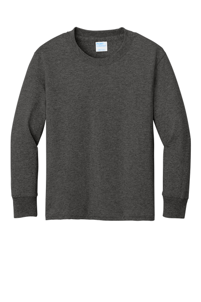 Port & Co™ Youth Long Sleeve Core Cotton Tee - PC54YLS