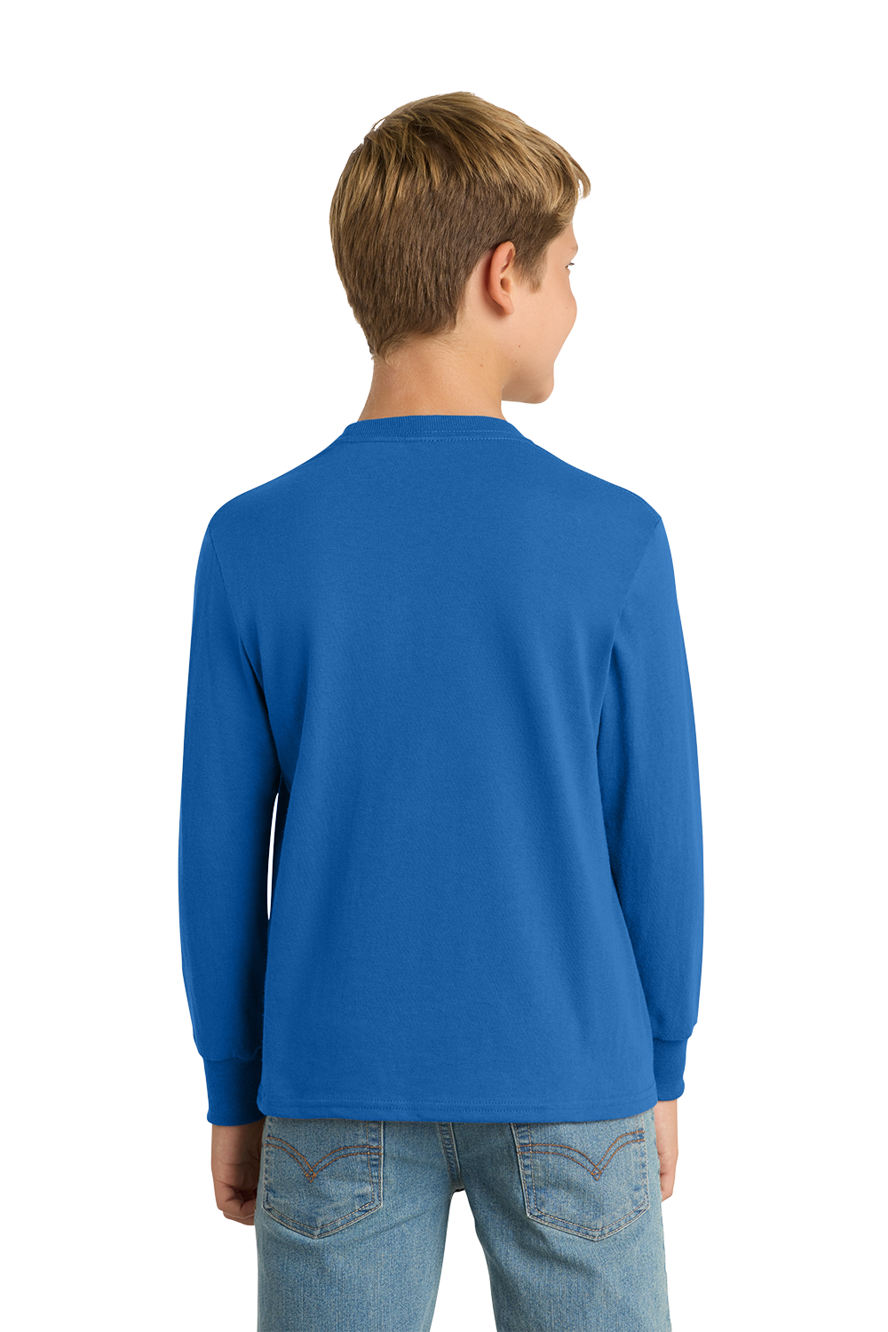 Port & Co™ Youth Long Sleeve Core Cotton Tee - PC54YLS
