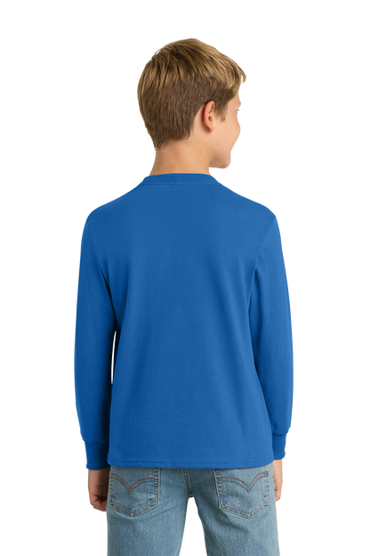 Port & Co™ Youth Long Sleeve Core Cotton Tee - PC54YLS