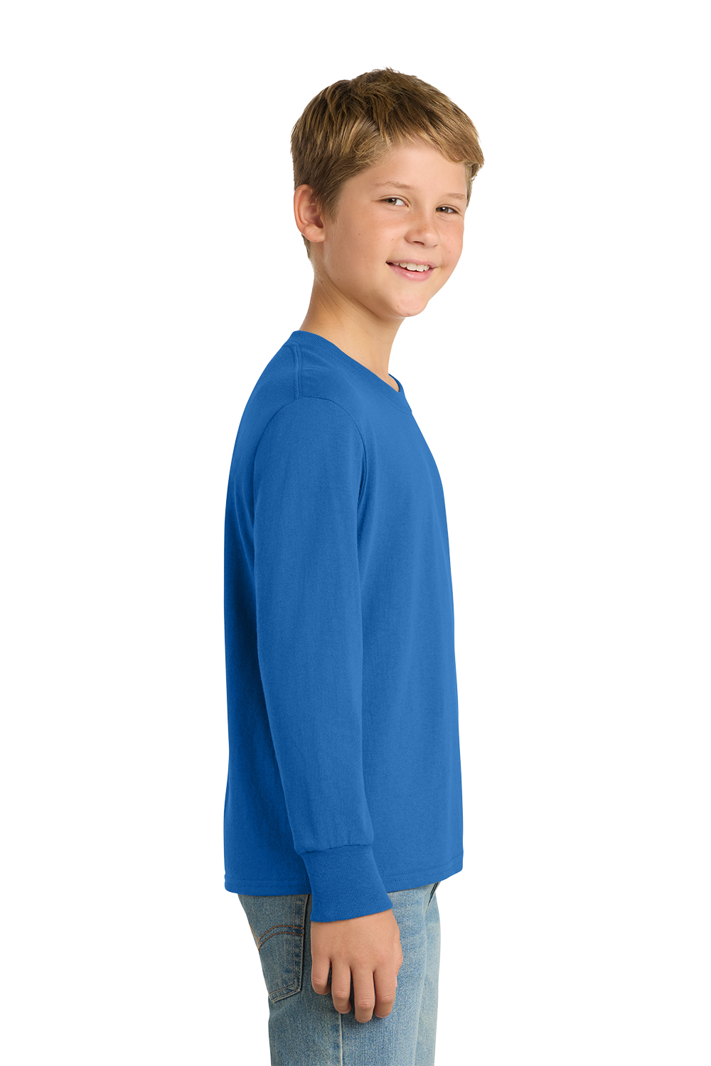 Port & Co™ Youth Long Sleeve Core Cotton Tee - PC54YLS