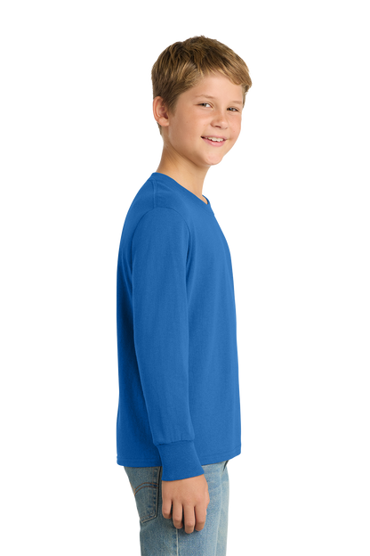 Port & Co™ Youth Long Sleeve Core Cotton Tee - PC54YLS