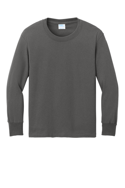 Port & Co™ Youth Long Sleeve Core Cotton Tee - PC54YLS