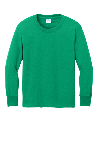 Port & Co™ Youth Long Sleeve Core Cotton Tee - PC54YLS