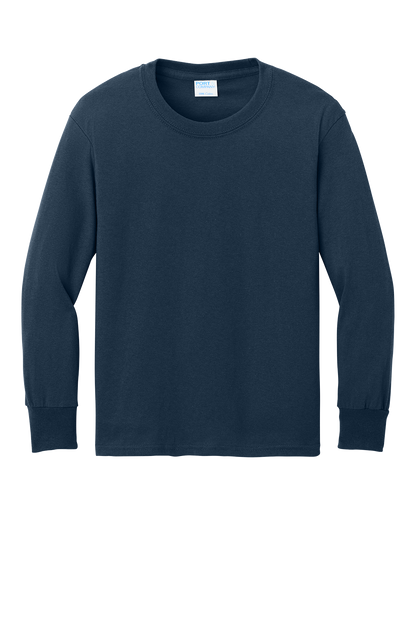 Port & Co™ Youth Long Sleeve Core Cotton Tee - PC54YLS