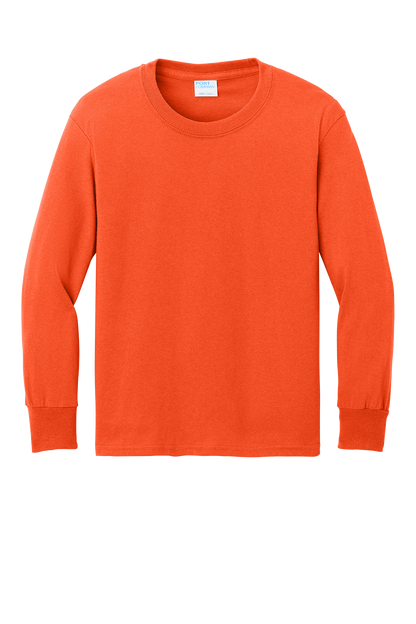Port & Co™ Youth Long Sleeve Core Cotton Tee - PC54YLS