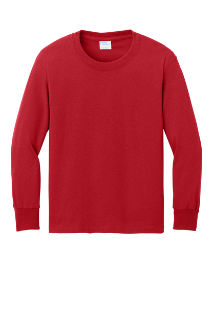 Port & Co™ Youth Long Sleeve Core Cotton Tee - PC54YLS