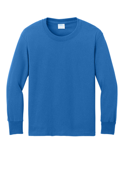 Port & Co™ Youth Long Sleeve Core Cotton Tee - PC54YLS