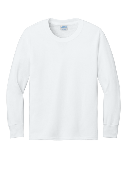 Port & Co™ Youth Long Sleeve Core Cotton Tee - PC54YLS