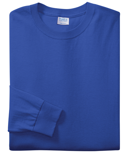 Port & Co™ Youth Long Sleeve Core Cotton Tee - PC54YLS