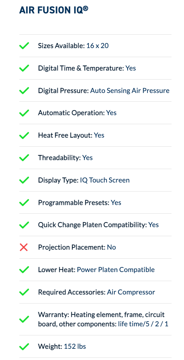 Hotronix® Air Fusion Standing Machine