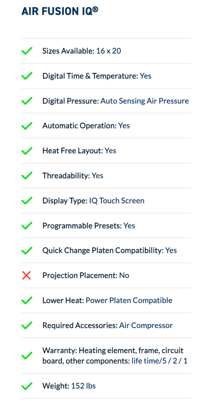 Hotronix® Air Fusion Standing Machine